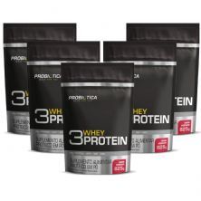 Kit 5X 3 Whey Protein - 825g Morango - Probi�tica
