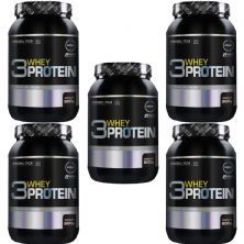 Kit 5X 3 Whey Protein Nova formula - 900g Chocolate - Probi�tica