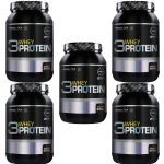 Kit 5X 3 Whey Protein Nova formula - 900g Chocolate - Probi�tica