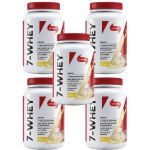 Kit 5X 7 Whey Creamy - 900g Banana - Vitafor