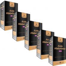 Kit 5X �cido Hialur�nico - 30 C�psula - Gold Lab