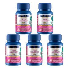 Kit 5X Acido Hialur�nico - 30 C�psulas - Catarinense Nutri��o