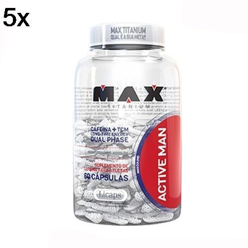 Kit 5X Active Man - 60 C�psulas - Max Titanium