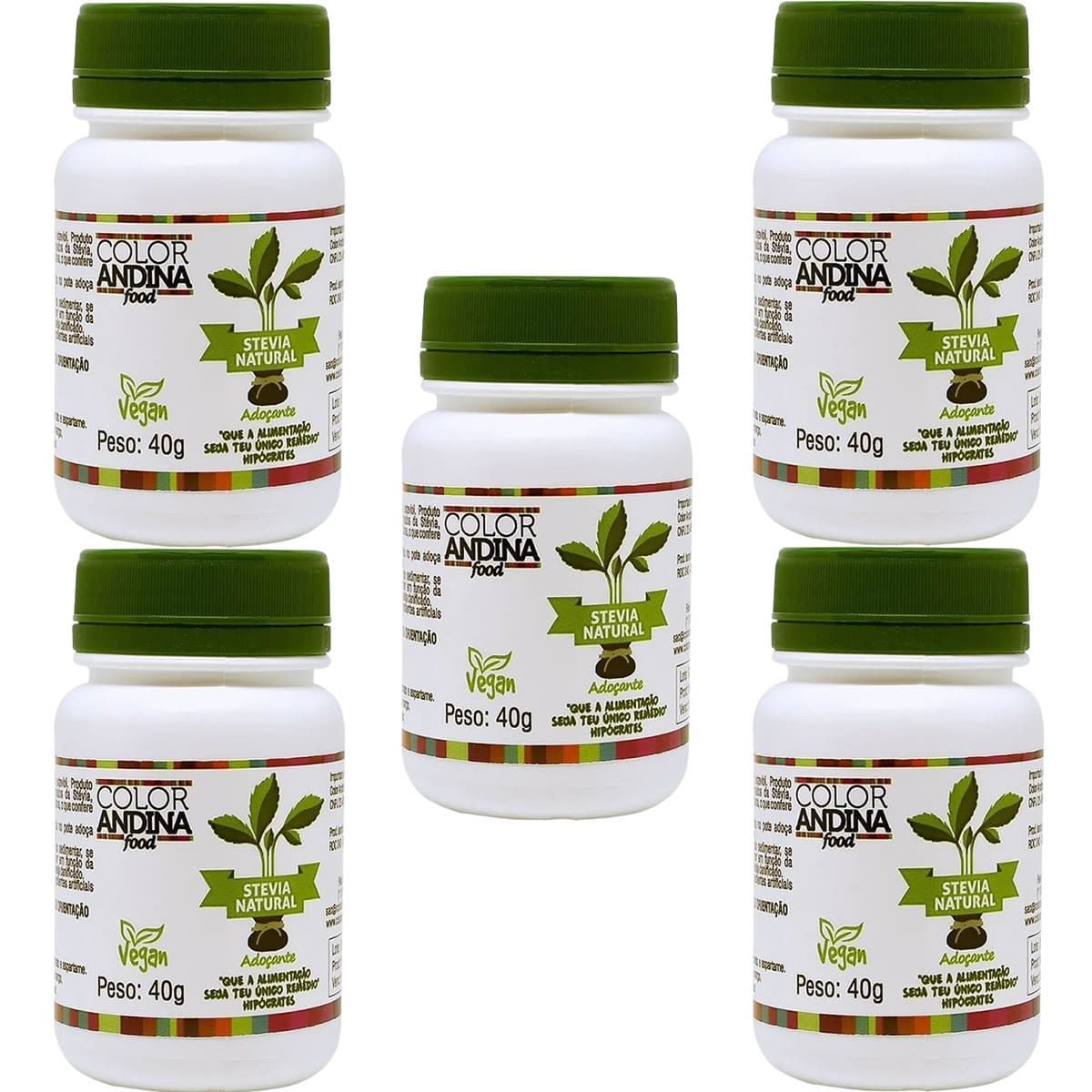 Kit 5X Ado�ante 100% Natural - 40g - Color Andina