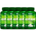 Kit 5X Agar Agar 500mg - 60C�psulas - Herbamed