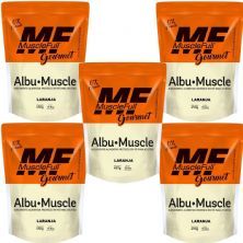 Kit 5X Albu-Muscle Gourmet - 450g Laranja - MuscleFull