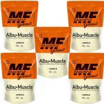Kit 5X Albu-Muscle Gourmet - 450g Laranja - MuscleFull