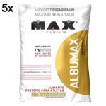 Kit 5X Albumax 100% - 500g Leite Condensado - Max Titanium