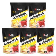 Kit 5X Albumina - 1000g Morango com Banana - X-Lab
