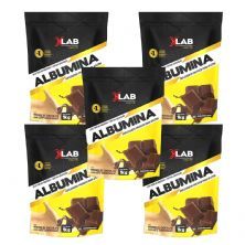 Kit 5X Albumina - 1000g Refil Mousse de Chocolate com Leite Condensado - X-Lab