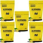 Kit 5X Albumina - 420g Refil Baunilha - Naturovos