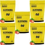Kit 5X Albumina - 420g Refil Morango - Naturovos