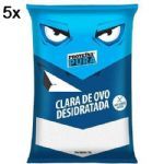 Kit 5X Albumina Prote�na Pura Clara de Ovo Desidratada - 1kg Sem Sabor - Netto Alimentos