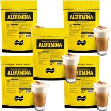 Kit 5X Albumina Refil - 1000g Caf� Mocaccino - Naturovos