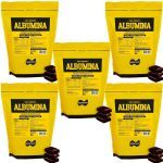 Kit 5X Albumina Refil - 1000g Chocolate - Naturovos
