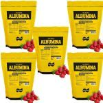 Kit 5X Albumina Refil - 1000g Morango - Naturovos