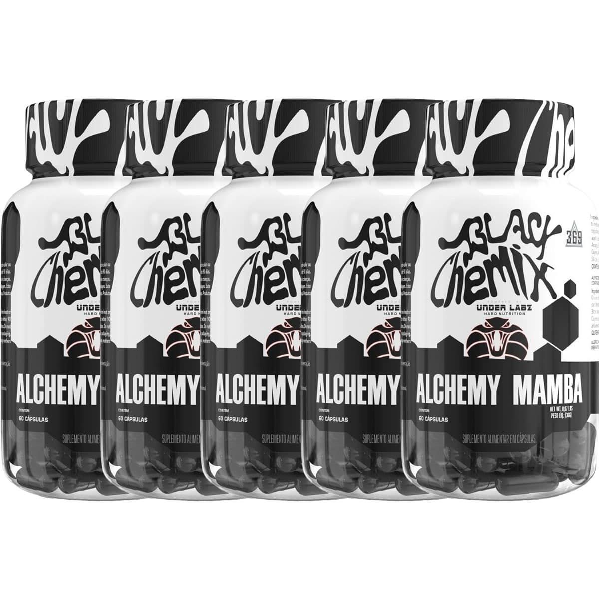 Kit 5X Alchemy Mamba - 60 C�psulas - Under Labz