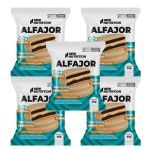 Kit 5X Alfajor Proteico - 1 Unidade 50g Cookies�N Cream - NewNutrition