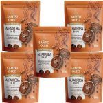 Kit 5X Alfarroba em P� - 200g - Santo �leo