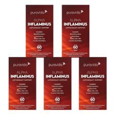 Kit 5X Alpha Inflaminus - 60 C�psulas Softgel - Puravida
