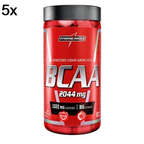 Kit 5X Amino BCAA 2044mg - 180 c�psulas - Integralm�dica