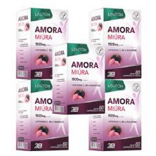Kit 5X Amora Mi�ra Premium 750mg  - 60 C�psulas - Lauton Nutrition