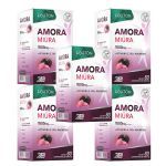Kit 5X Amora Mi�ra Premium 750mg  - 60 C�psulas - Lauton Nutrition