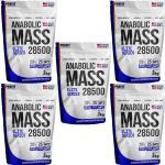 Kit 5X Anabolic Mass 28500 Refil Stand-Up - 3000g Morango - ProFit