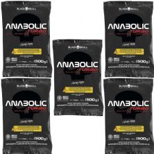Kit 5X Anabolic Turbo - 500g Refil Neutro - Black Skull
