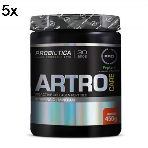 Kit 5X Artro Care Pro - 450g Laranja - Probi�tica