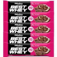 Kit 5X Barra Proteica Best Whey - 1 Barra 32g Brigadeiro - Atlhetica Nutrition
