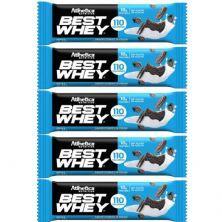Kit 5X Barra Proteica Best Whey - 1 Barra 32g Cookies & Cream - Atlhetica Nutrition
