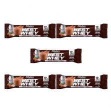 Kit 5X Barra Proteica Best Whey - 1 Barra 49g Leite Cacau e Avel� - Atlhetica Nutrition