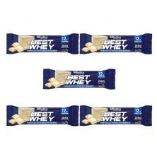 Kit 5X Barra Proteica Best Whey - 1 Barras 49g Torta Cioccolato Bianco - Atlhetica Nutrition