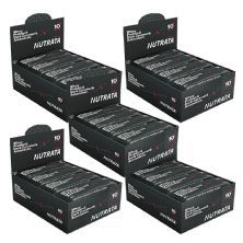 Kit 5X Barra Proteica Reserva - 12 Unidades 45g Dark Caramel e Amendoim - Nutrata