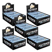 Kit 5X Barra Whey Grego Bar - 12 Unidades 40g Cookies and Cream - Nutrata