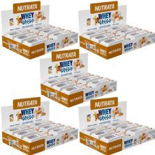 Kit 5X Barra Whey Grego Bar - 12 Unidades de 40g Doce de Leite - Nutrata
