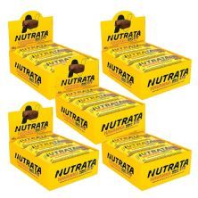 Kit 5X Barra Whey Grego Havanna -  12 Unidades 40g Brownie de Chocolate Com Dulce de Leche - Nutrata