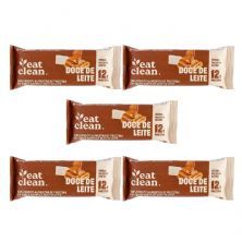 Kit 5X Barrinha de Proteina - 1 Barra 45g Doce de Leite - Eat Clean