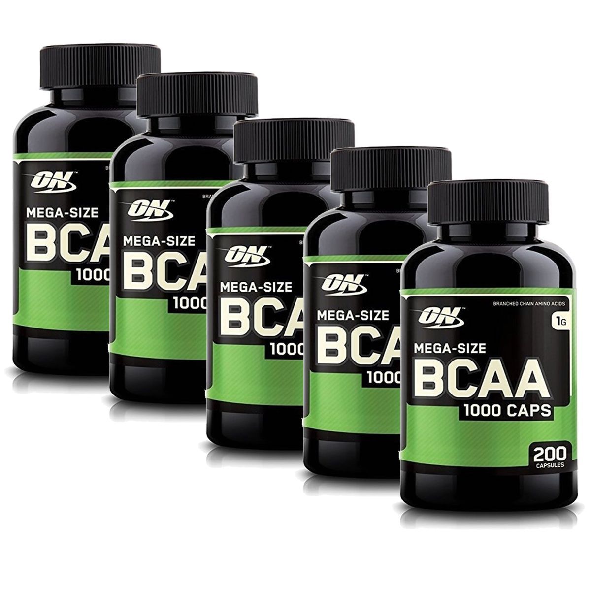 Kit 5X BCAA 1000 - 200 C�psulas - Optimum Nutrition