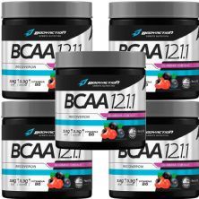 Kit 5X BCAA 12:1:1 Recoveron - 100g A�a� c/ Guaran� - BodyAction
