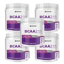 Kit 5X Bcaa 2:1:1 - 180g Natural - NewNutrition