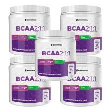 Kit 5X Bcaa 2:1:1 - 204g Lim�o - NewNutrition