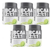 Kit 5X BCAA 2:1:1 - 210g Lim�o - Atlhetica Nutrition