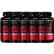 Kit 5X BCAA 2400 - 120 Tabletes - Probi�tica