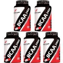 Kit 5X BCAA 2400 - 200 C�psulas - BodyAction