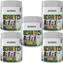 Kit 5X BCAA 8:1:1 - 300g Lim�o - Nutrata