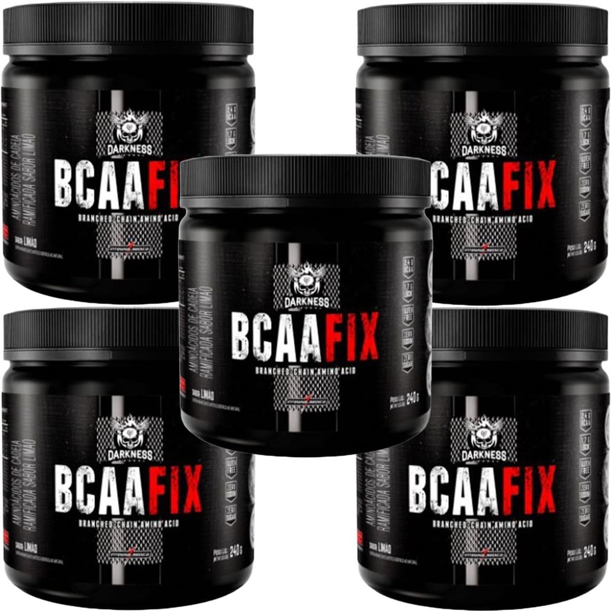 Kit 5X BCAA Fix - 240g Lim�o - Integralm�dica