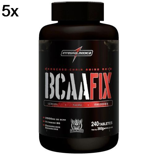 Kit 5X BCAA Fix Darkness - 240 Tabletes - IntegralM�dica