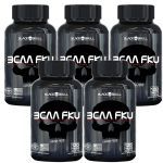 Kit 5X Bcaa FKU - 120 Tablets - Black skull